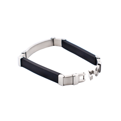 Stainless Steel Carbon Bangle