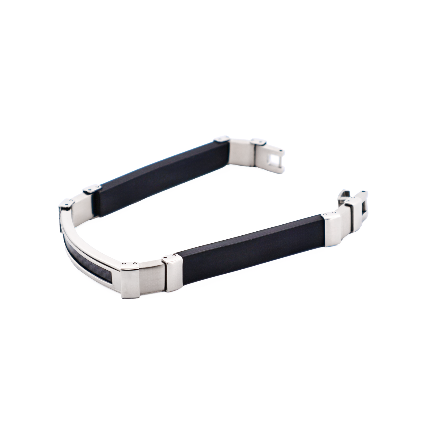 Stainless Steel Carbon Bangle
