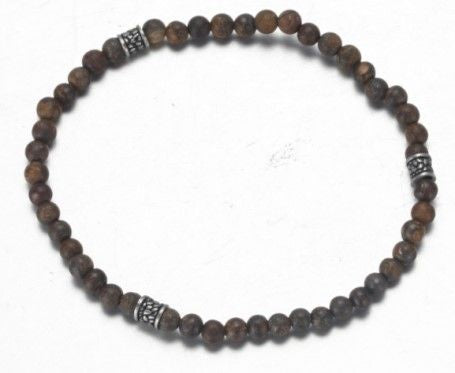 Small Bronzite Bead Bracelet