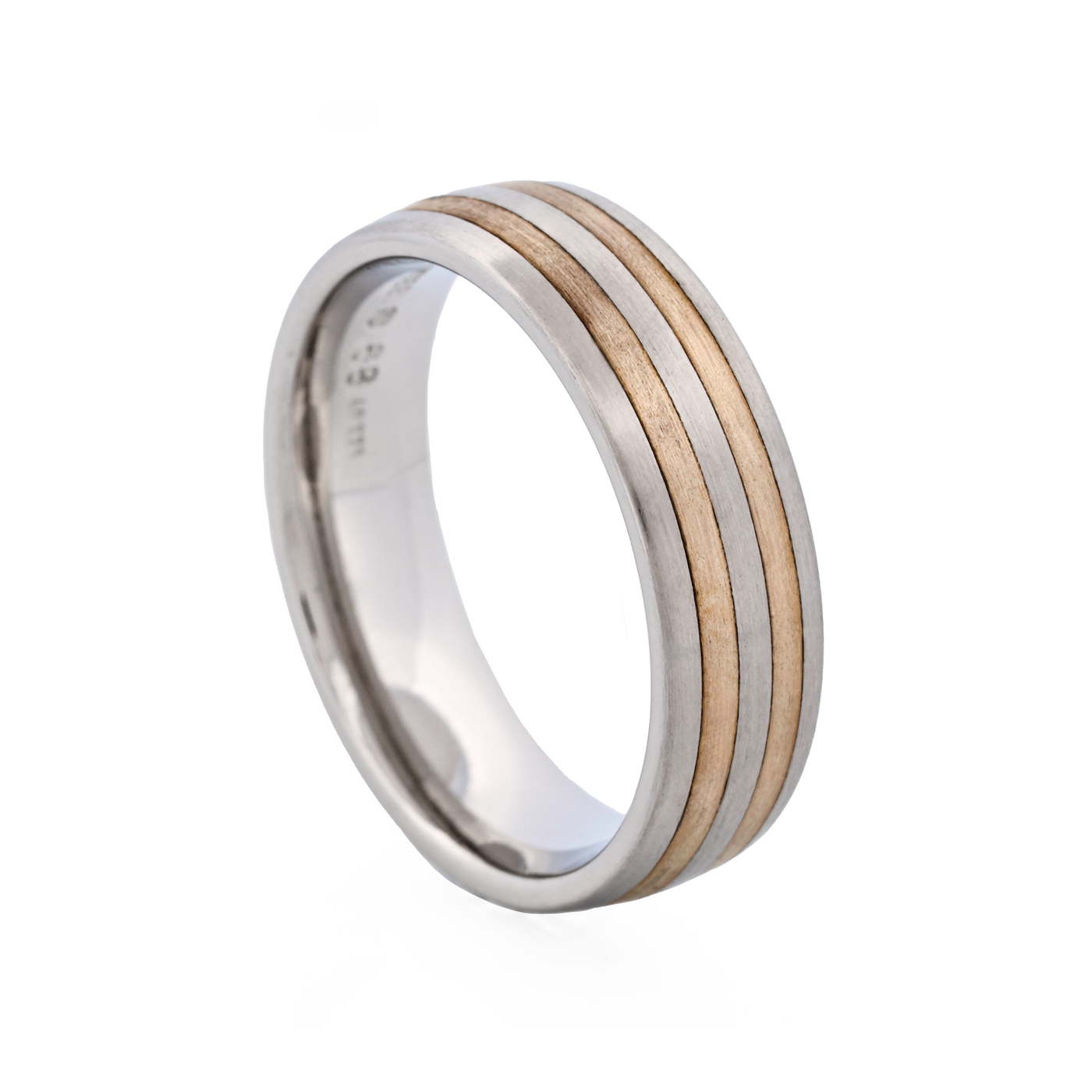 Cudworth Two-tone double strip Stainless Steel Ring