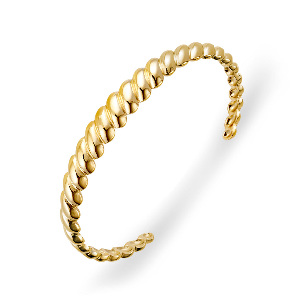“Croissant” cuff bangle