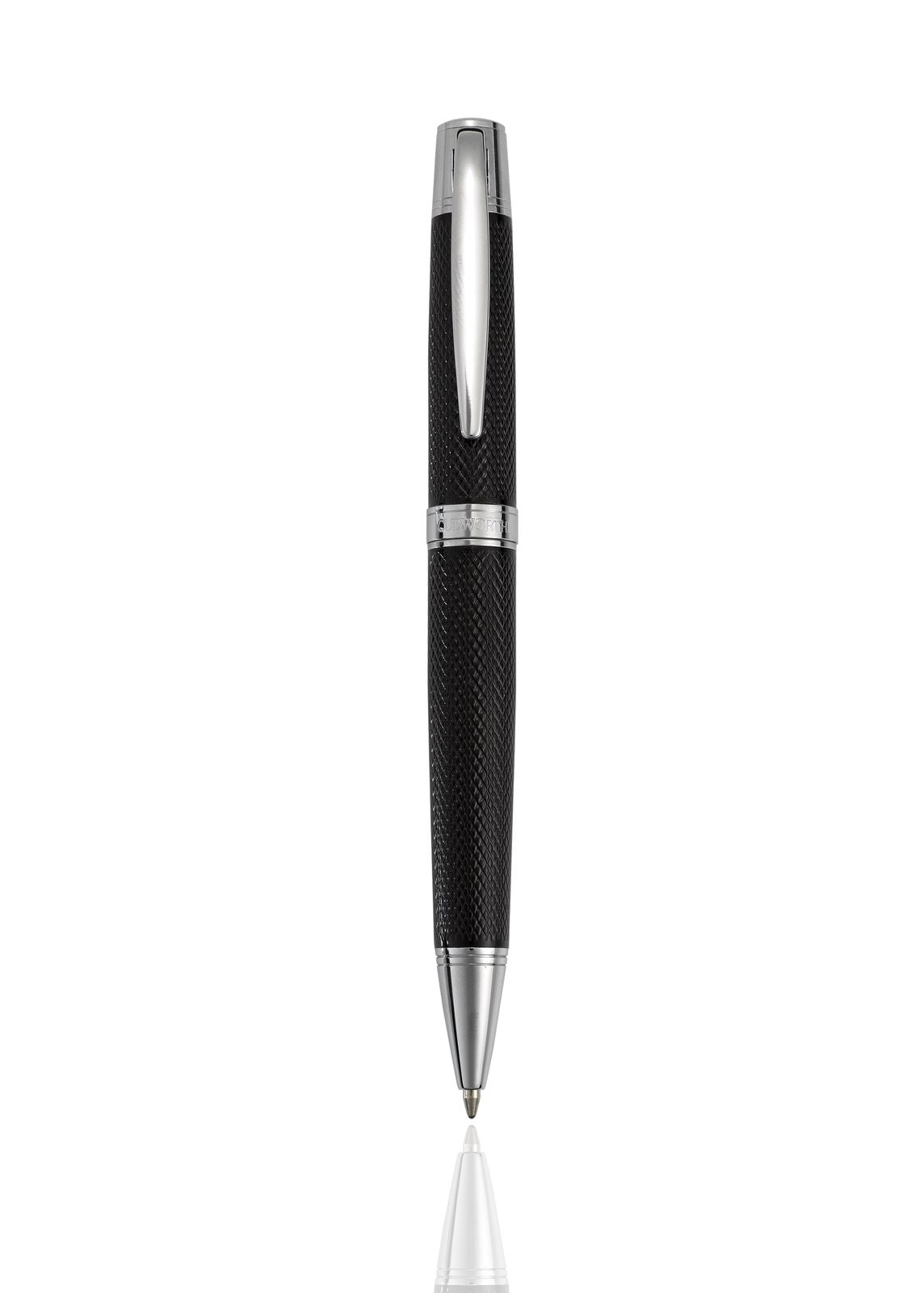 Ballpoint Pen, SilverWeave: Silver Black Mesh