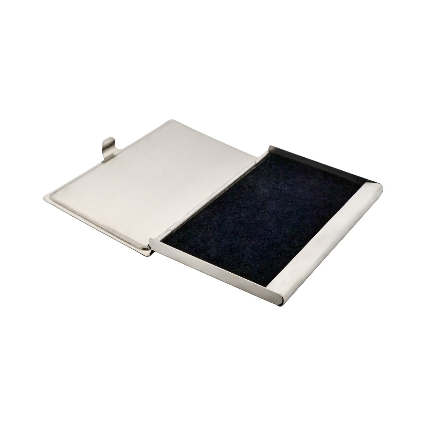 Card Case In Stainless Steel with Carbon Fibre Inlay