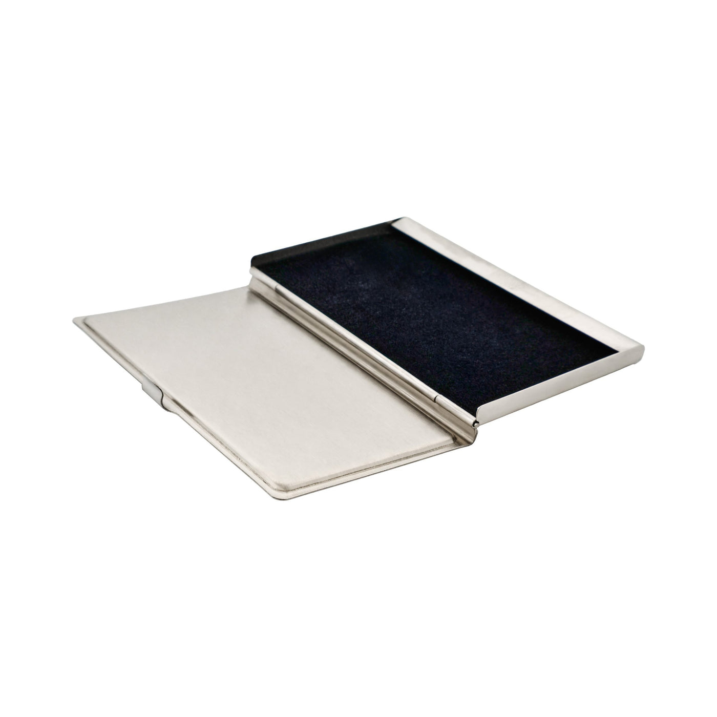 Card Case In Stainless Steel with Carbon Fibre Inlay