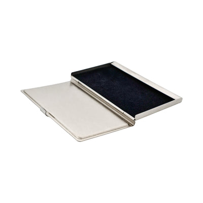 Card Case In Stainless Steel with Carbon Fibre Inlay