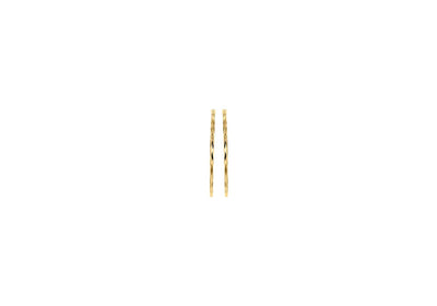 9ct Yellow Gold Diamond Cut Hoop Earrings 28mm – Solid gold hoops with shimmering diamond-cut finish by Alexander Jewellers Australia