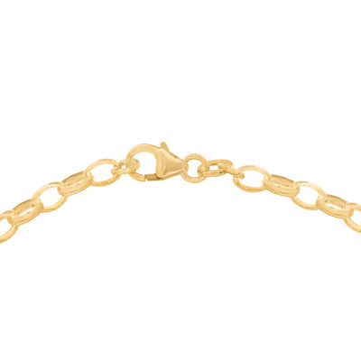 9ct Yellow Gold Oval Belcher Bracelet 19cm – Classic solid gold chain bracelet by Alexander Jewellers Australia
