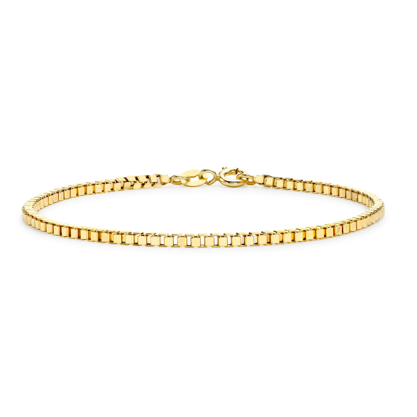 9ct Yellow Gold Hollow Box Bracelet 19cm – Alexander Jewellers Australia

