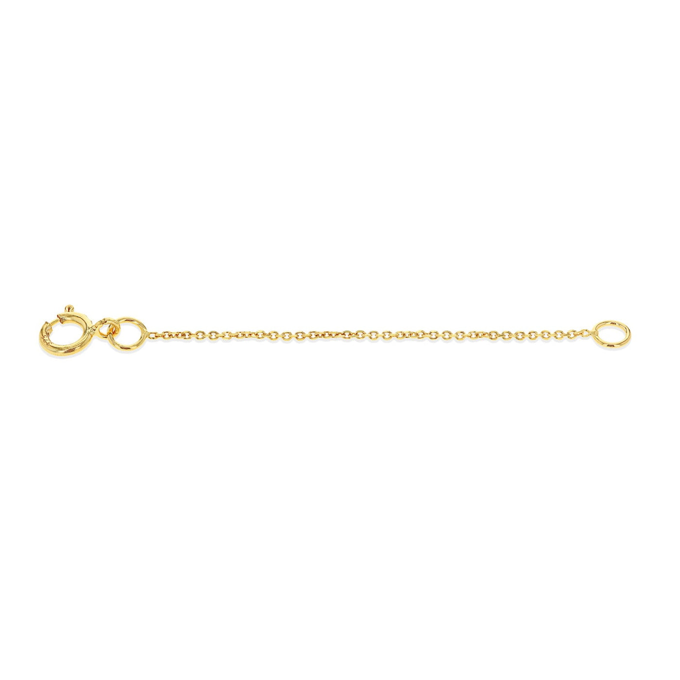 9ct yellow gold necklace extender 5cm chain for layering