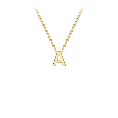 9ct Yellow Gold Initial Necklace - 38+5 cm