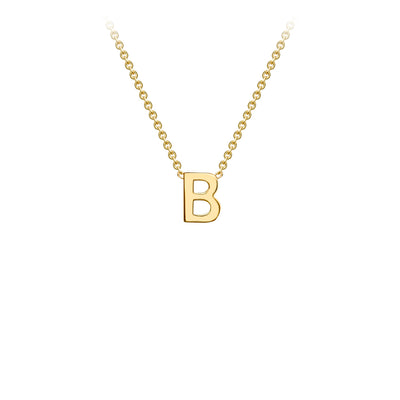 9ct Yellow Gold Initial Necklace - 38+5 cm