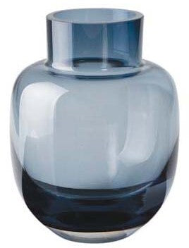 Baltic Blue Pot Vase 18cm | Modern Glass Home Décor