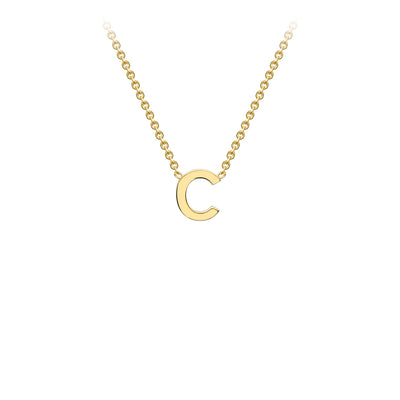 9ct Yellow Gold Initial Necklace - 38+5 cm