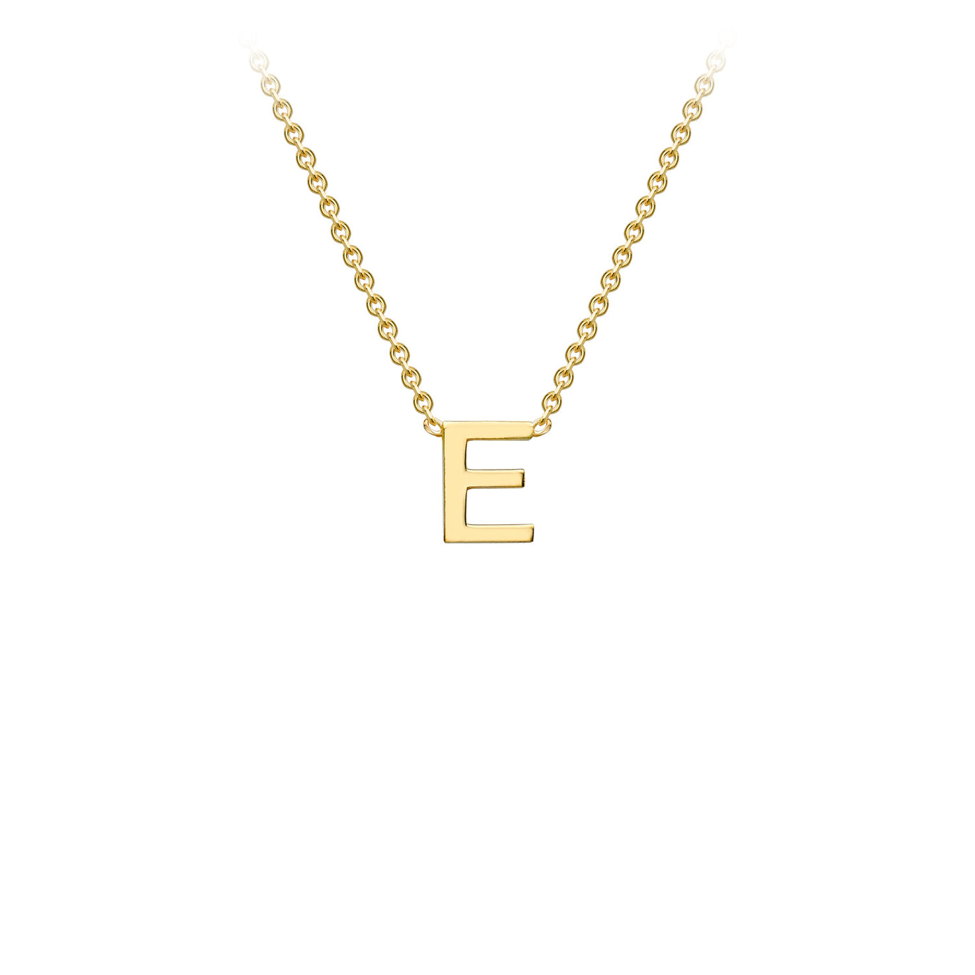 9ct Yellow Gold Initial Necklace - 38+5 cm