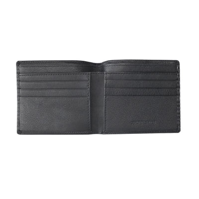 Black Carbon Fibre Leather Wallet