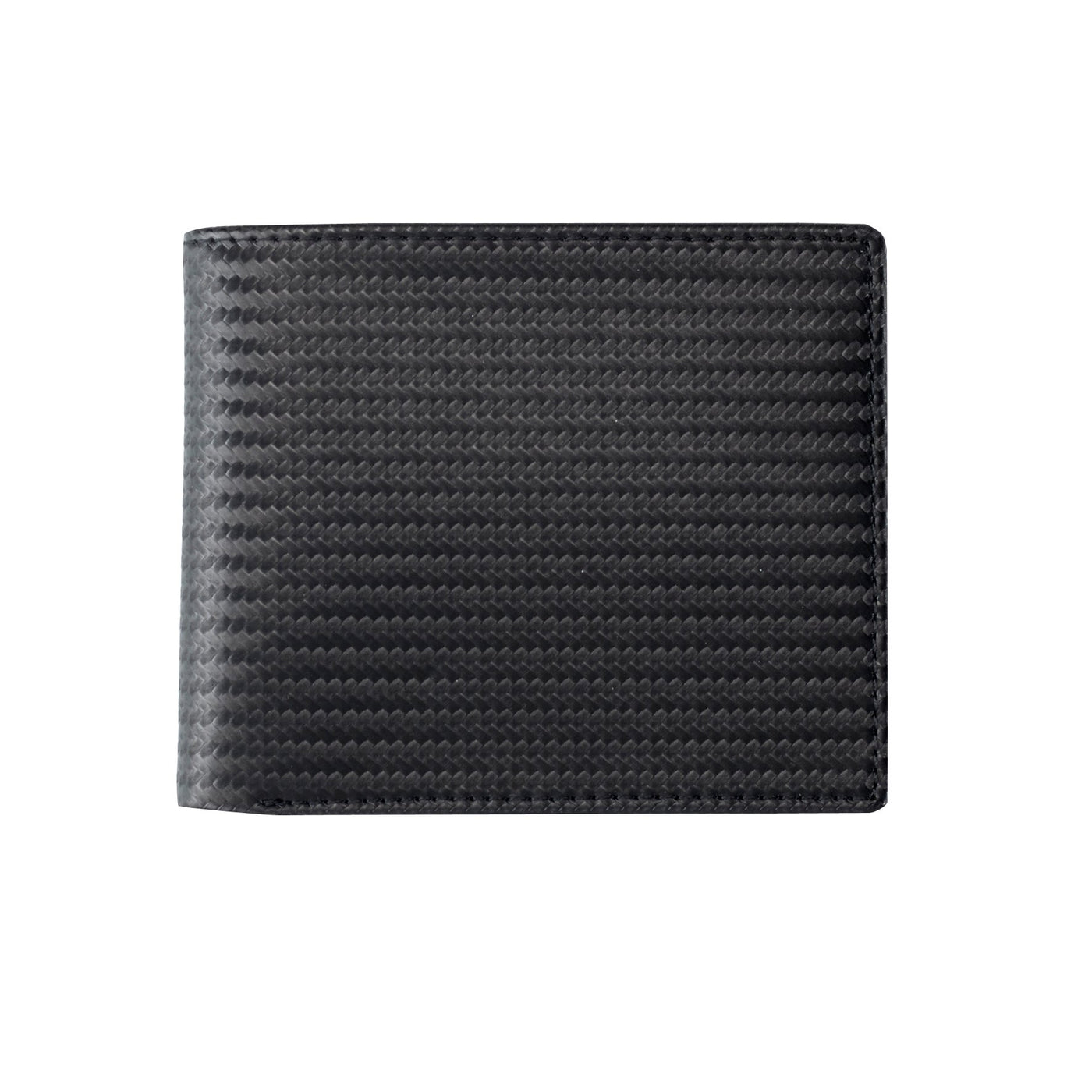 Black Carbon Fibre Leather Wallet