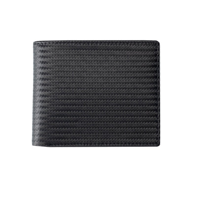 Black Carbon Fibre Leather Wallet