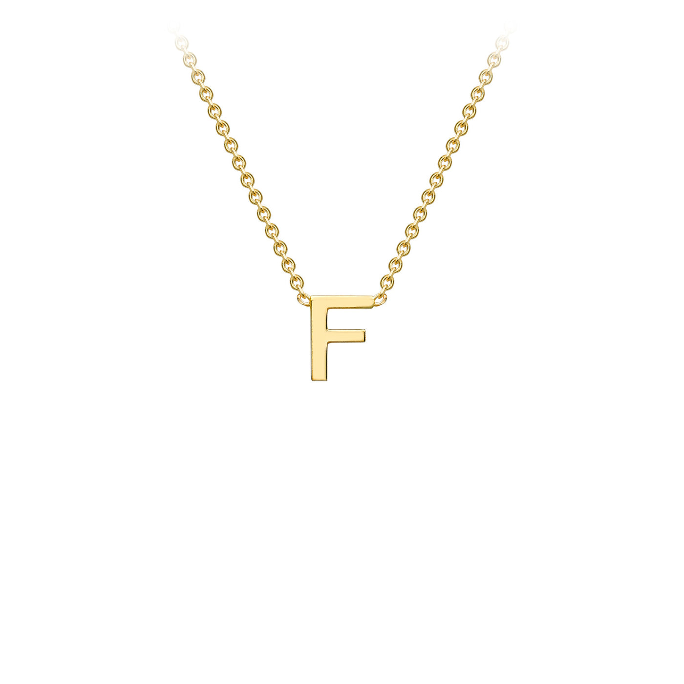 9ct Yellow Gold Initial Necklace - 38+5 cm