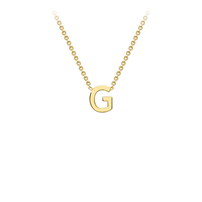 9ct Yellow Gold Initial Necklace - 38+5 cm