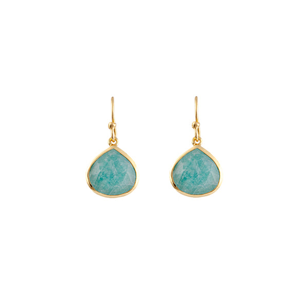Green Aventurine Drop Earrings | Bianc Gold-Plated Jewellery | Alexander Jewellers