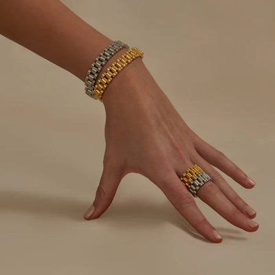 Unisex Silver Plated Remi Bracelet by Alexander Jewellers