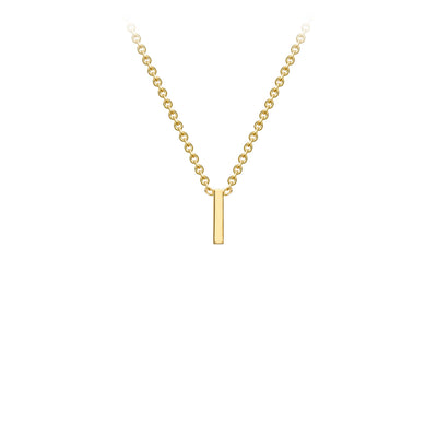 9ct Yellow Gold Initial Necklace - 38+5 cm