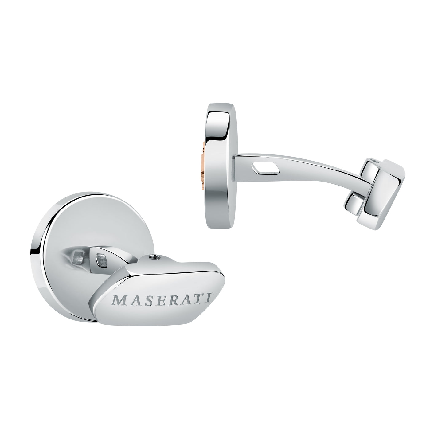 Maserati Silver and Rose Gold Cufflinks
