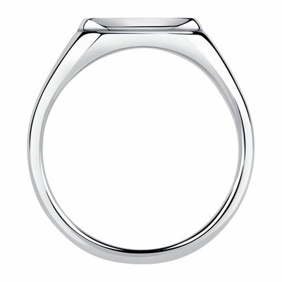 Maserati jewellery Australia – black enamel signet-style ring