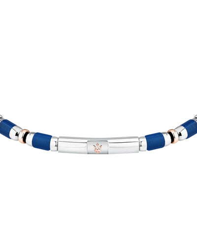 Maserati Men's Iconic Agate Blue Bracelet