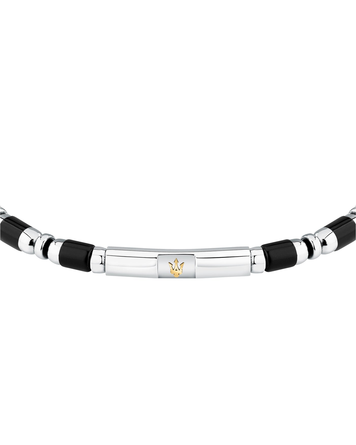 Maserati Men's Iconic Agate Black Bracelet
