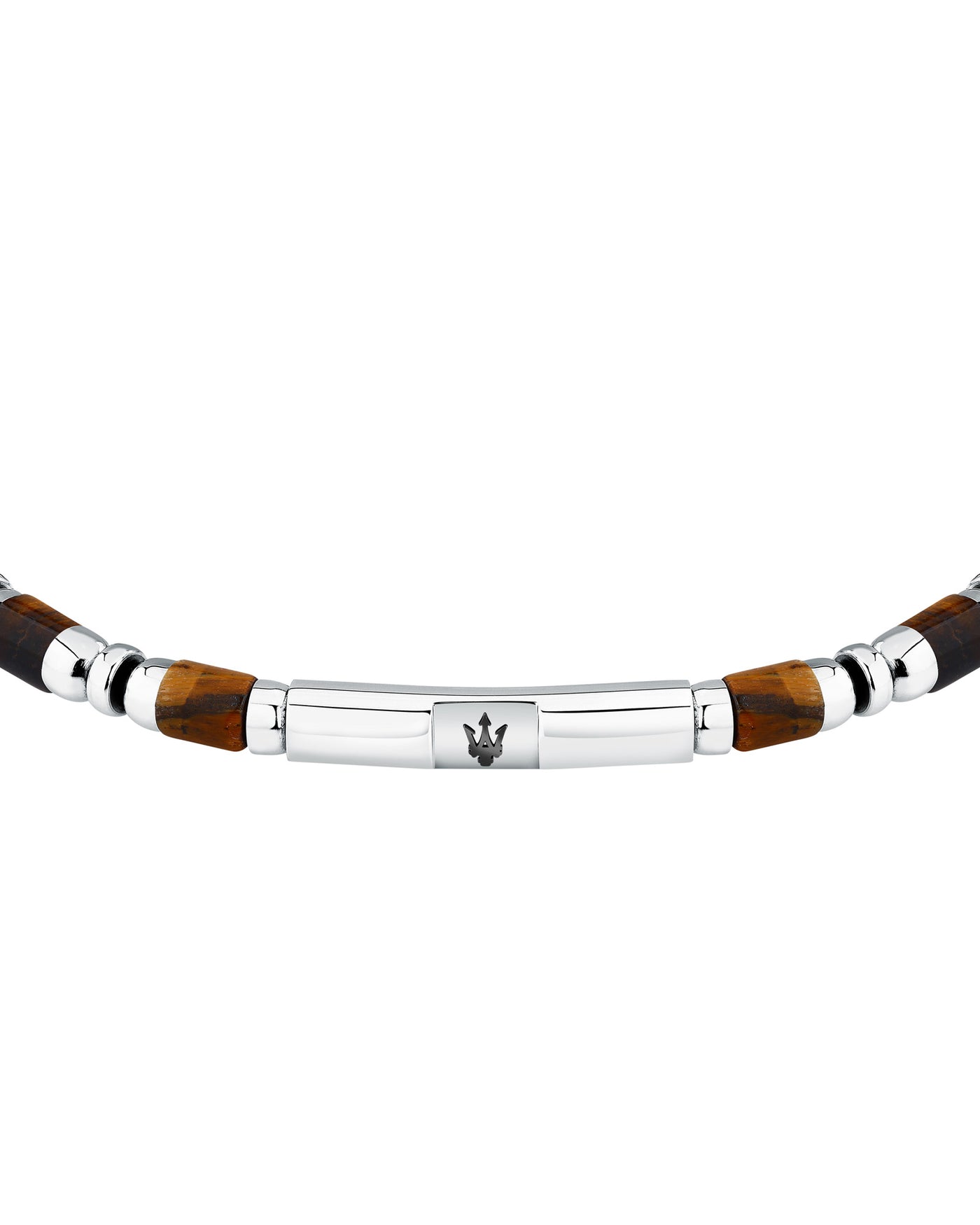 Maserati Men's Iconic Agate Tiger Eye Bracelet