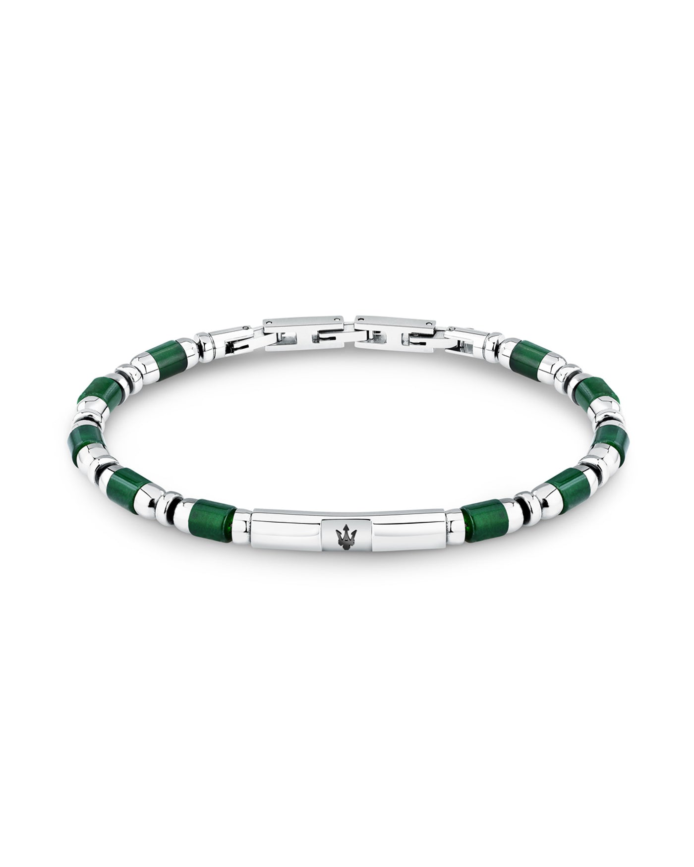 Maserati Men's Iconic Agate Green Bracelet