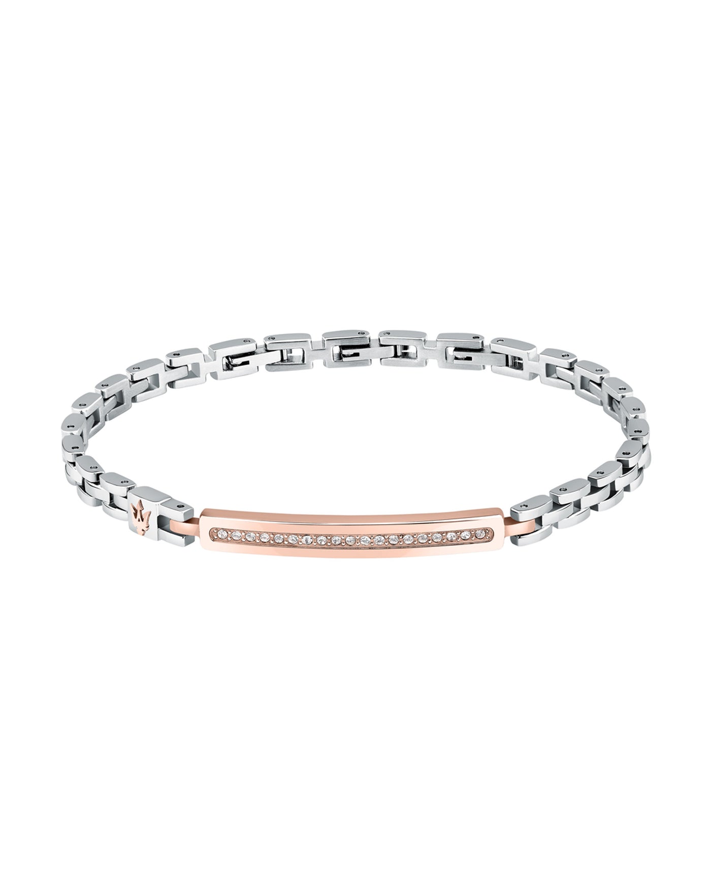 Maserati Men's Stainless Steel Rose Gold Bracelet