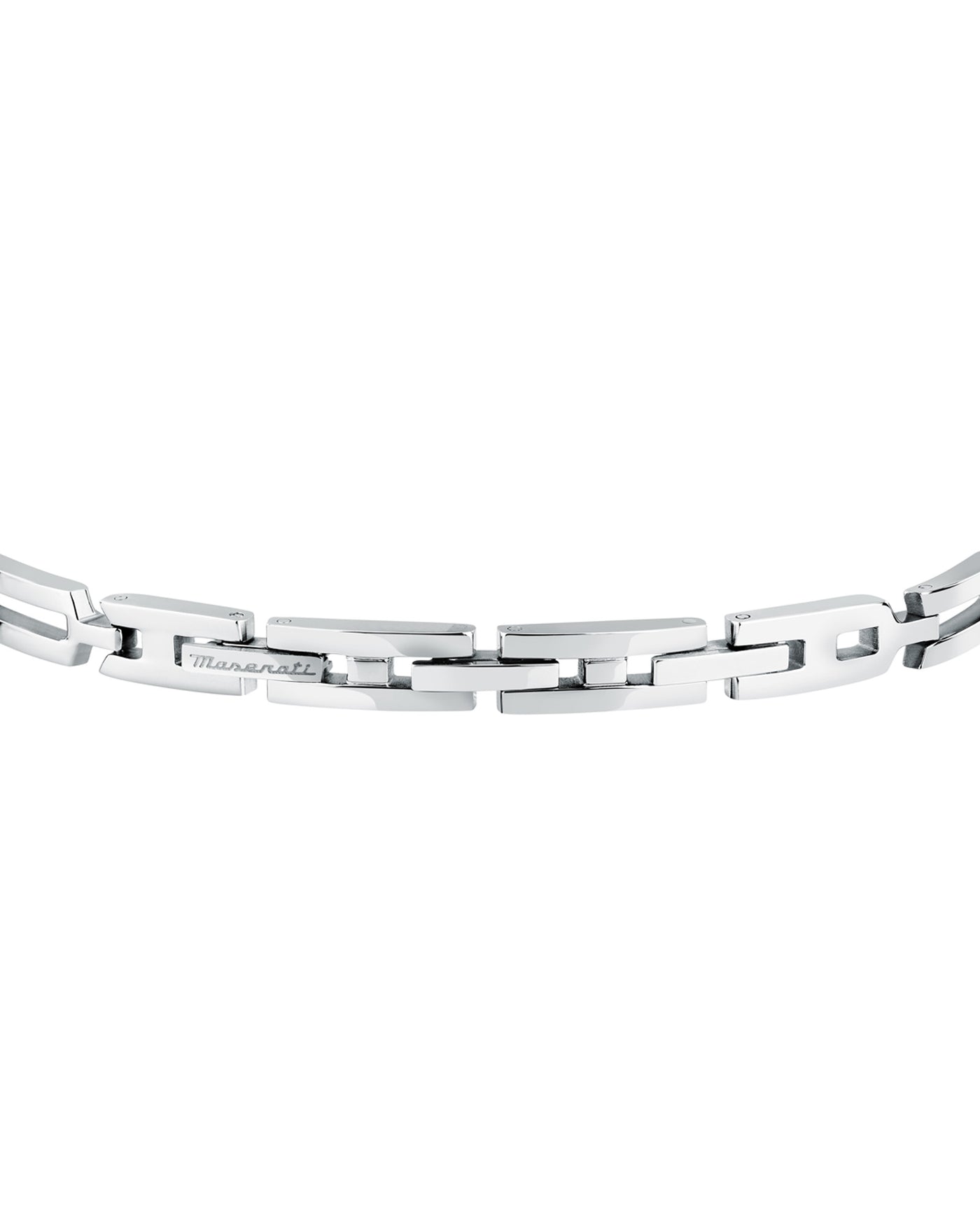 Maserati Men's Iconic Stainless Steel Gold Logo Bracelet