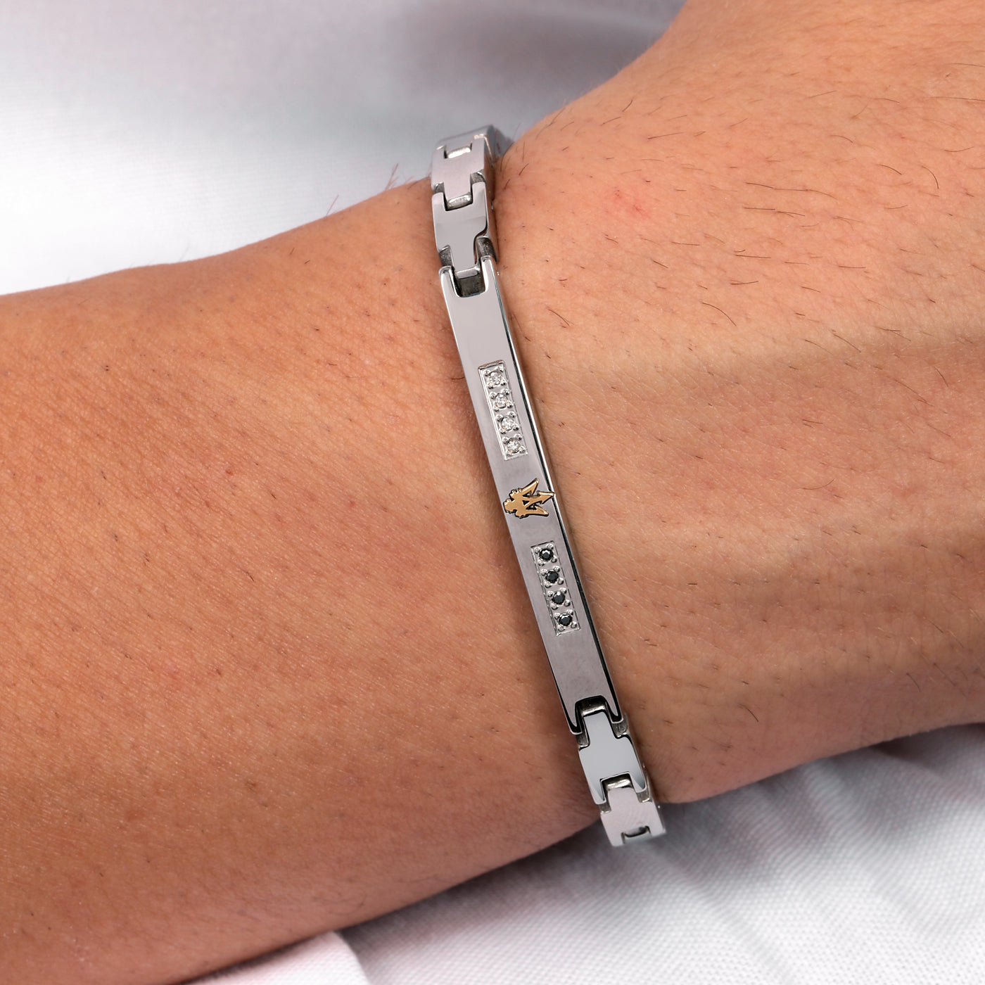 Maserati Black and Diamond 22cm Bracelet