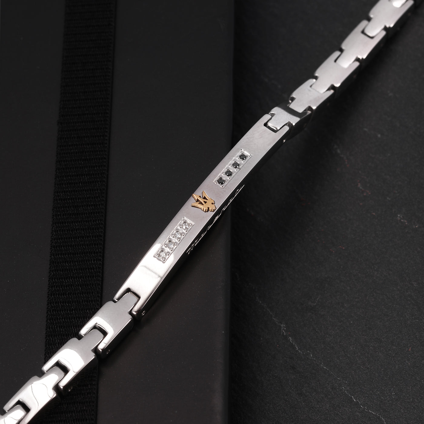 Maserati Black and Diamond 22cm Bracelet