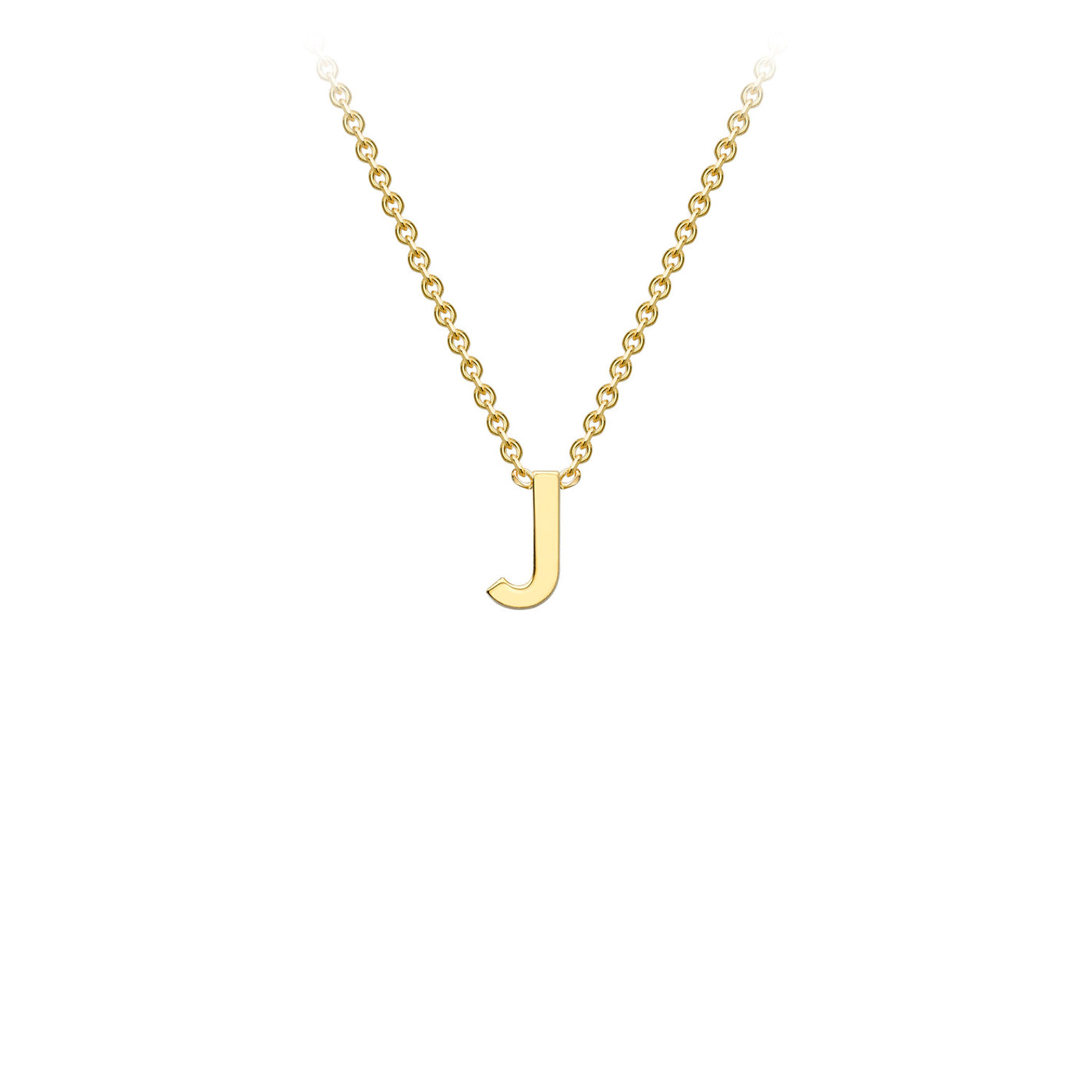 9ct Yellow Gold Initial Necklace - 38+5 cm