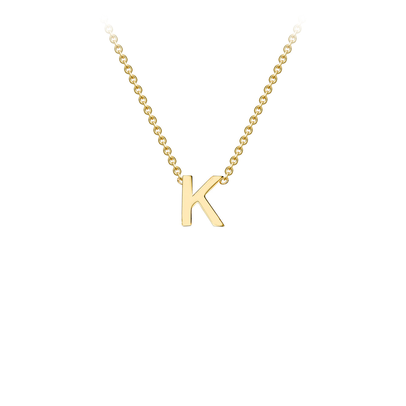 9ct Yellow Gold Initial Necklace - 38+5 cm