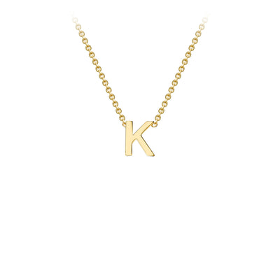 9ct Yellow Gold Initial Necklace - 38+5 cm