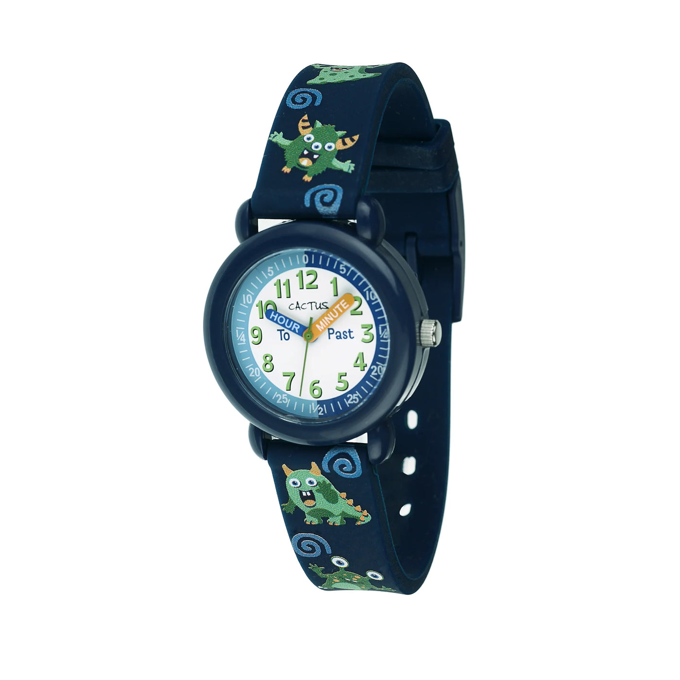 Kids time teacher watch – navy blue monsters – Alexander Jewellers Australia