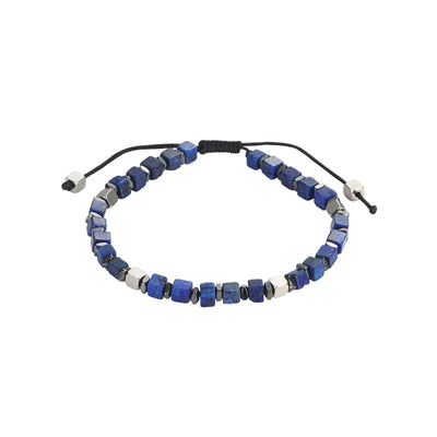 Savage - Solidate Stone Brass Beads with Stainless Steel Macramé Bracelet