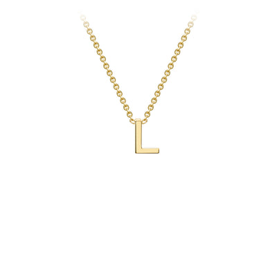 9ct Yellow Gold Initial Necklace - 38+5 cm