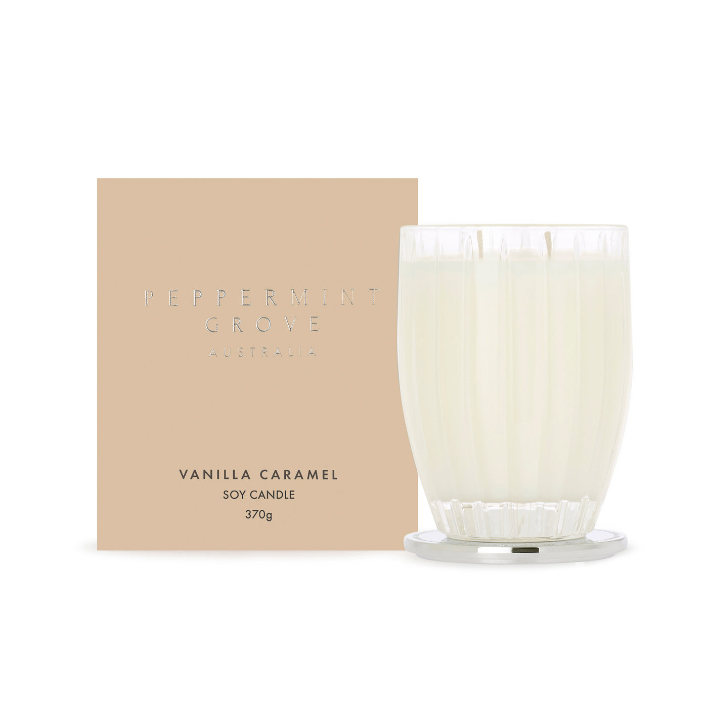 Vanilla Caramel Soy Candle- Peppermint Grove