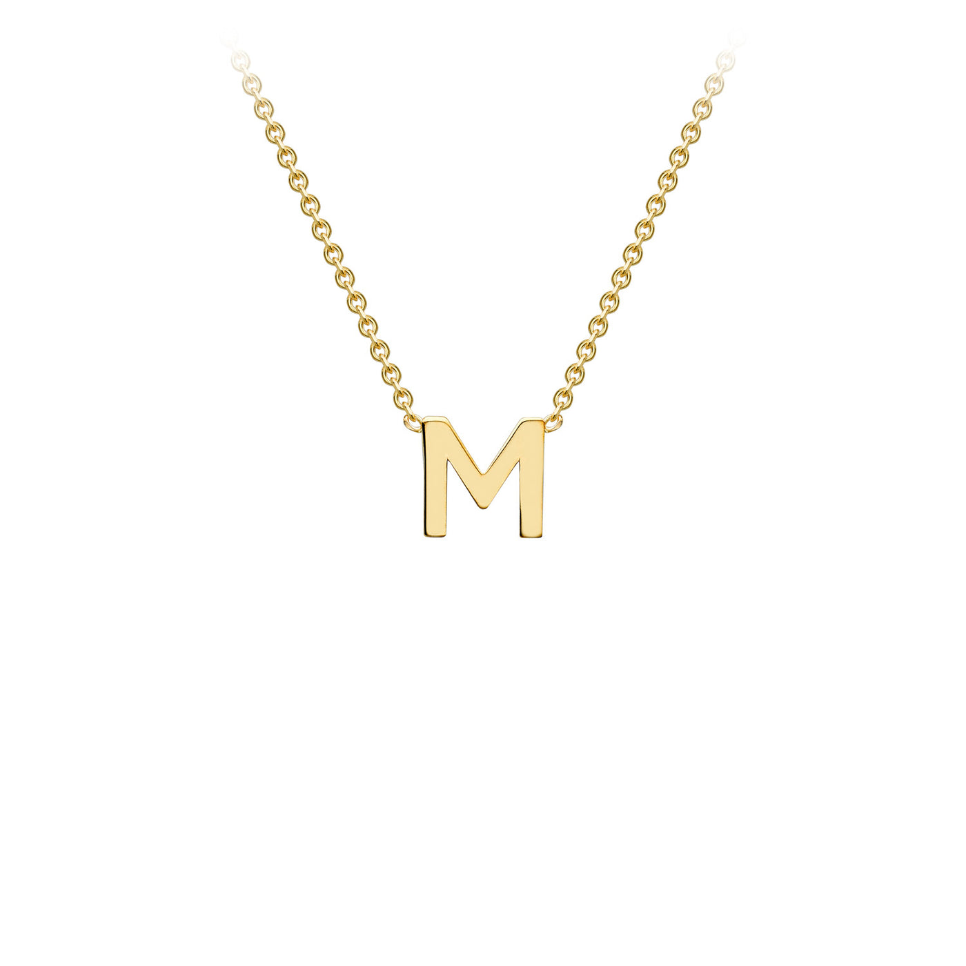 9ct Yellow Gold Initial Necklace - 38+5 cm