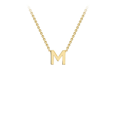 9ct Yellow Gold Initial Necklace - 38+5 cm