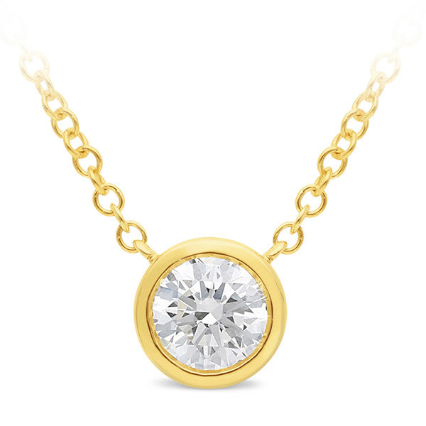 9ct Yellow Gold Lab Grown Pendant