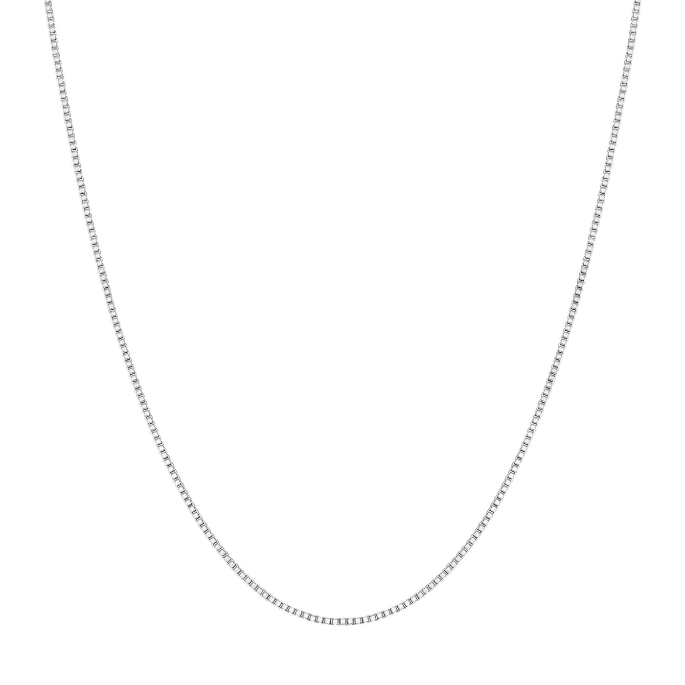 Silver Box Chain Necklace