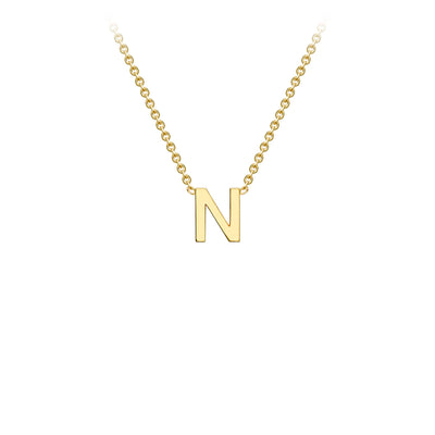 9ct Yellow Gold Initial Necklace - 38+5 cm