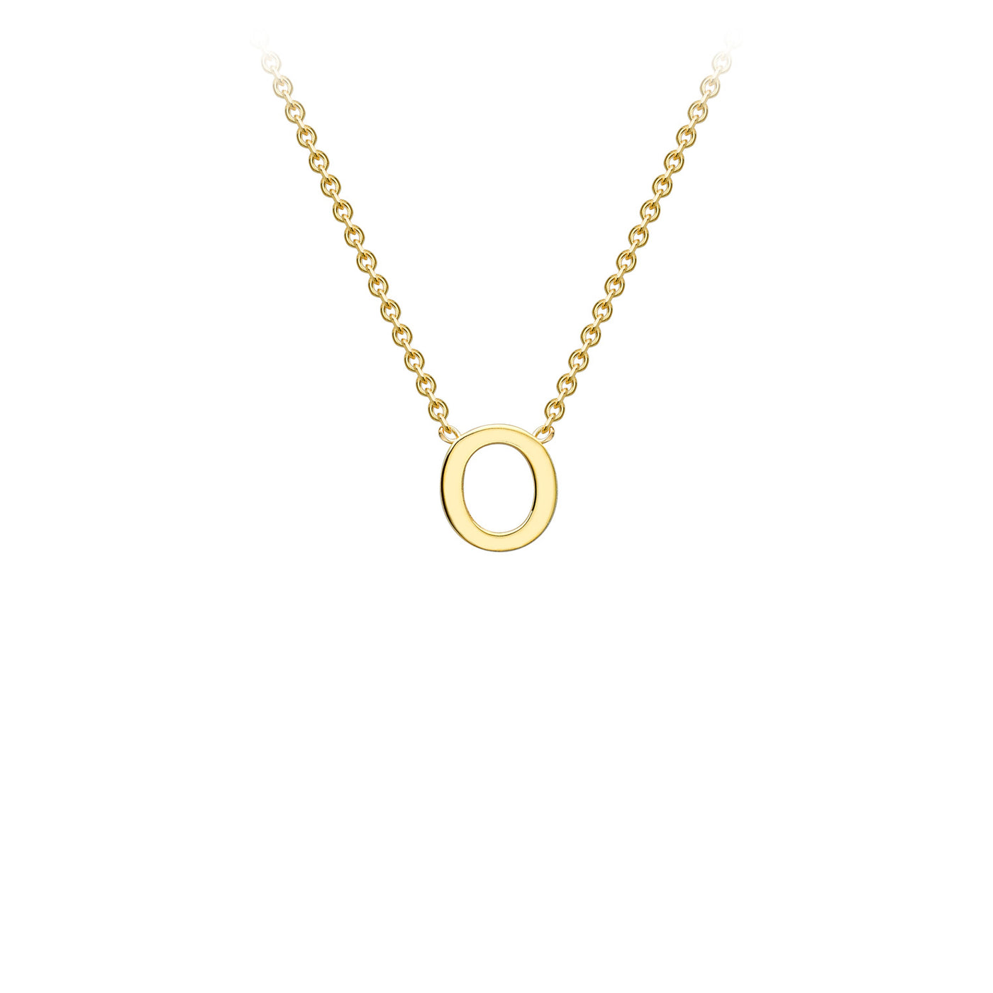 9ct Yellow Gold Initial Necklace - 38+5 cm