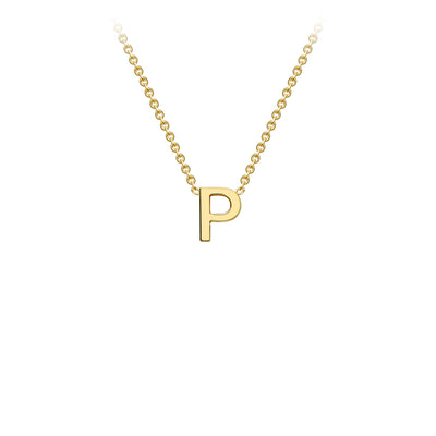 9ct Yellow Gold Initial Necklace - 38+5 cm